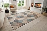 Hanse Home Bakke Designer Teppich Wohnzimmer – Kurzflor Modern,...