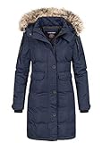 Geographical Norway Damen Parka Jacke Winterjacke Kapuze Webpelz...
