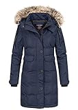 Geographical Norway Damen Winterjacke Parka Kapuze Webpelz abnehmbar Storm...