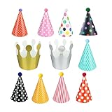 11 Stück Partyhüte Geburtstag Set,Kindergeburtstags Partyhüte,Geburtstag...