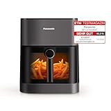 Panasonic NF-CC500SXE Air Fryer mit Sichtfenster, 5 l, 80–200 °C,...