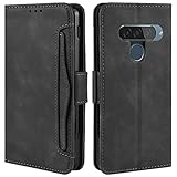 HualuBro Handyhülle für LG G8S ThinQ Hülle Leder, Flip Case Cover...