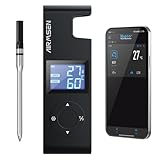 AIRMSEN Fleischthermometer Kabelloses 1000mAh Akku Grillthermometer...