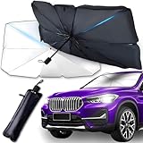 Retoo Sonnenschirm Auto mit 10 Arme, 123 x 65 cm groß, Auto Sonnenschutz...