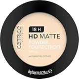 Catrice 18H HD Matte Powder Foundation, Nr. 001C, Nude, langanhaltend,...