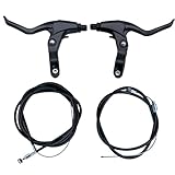 Uryxery 2 Stück Bremshebel Fahrrad Set mit Bremszug, Bowdenzug für V...