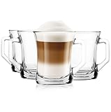 Glasmark KROSNO 1992 Kaffee Glas Kaffeeglas Mit Henkel Teeglas Becher 200...
