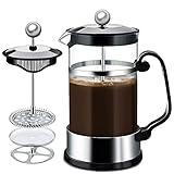 MAISITOO French Press Kaffeebereiter mit Edelstahl Filter 1000 ml, French...