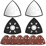 URHELP 4 Stück Schleifplatte Set, 93mm Multitool Schleifplatter,...