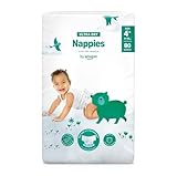 By Amazon Ultra Dry Windeln Größe 4+ (9-15 kg), Weiß, 80 Stück (1-er...