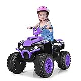 COSTWAY 12V Elektro Kinderquad mit Scheinwerfer, Mini Elektroquad mit Musik...