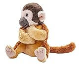 Uni-Toys - Totenkopfaffe mit Klammerarm - 18 cm (Höhe) - Plüsch-AFFE -...