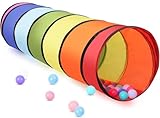 LATERN 180CM Spieltunnelzelt für Kinder, 46CM Runder Öffnung Babytunnel...