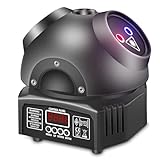 Discolicht Partylicht, T105 Moving Head DMX Effektstrahler, LED RGB Licht...