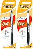 BIC Druckkugelschreiber Atlantis Soft (0.32 mm, Blister à 1 Stück)...