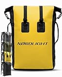 Nordlight Wasserdichter Rucksack Dry Bag 35l - (Gelb) Roll Top Rucksack mit...