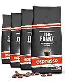 Der-Franz Espresso Kaffee, Intensität 5/5, Arabica und Robusta, ganze...