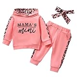 Mama's Mini-Sweatsuit-Outfits, 2-teiliges Set für Mädchen, Kinder, mit...