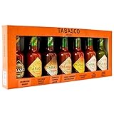 TABASCO TASTE MAKER Geschenkset - 7 x 148ml Red Pepper, Green Jalapeño,...
