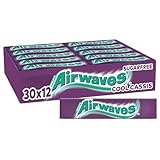 Airwaves Kaugummi Zuckerfrei, Cool Cassis Gum, 30 x 12 Dragees,...
