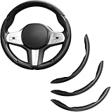 EINESIN Auto Lenkradabdeckung, Universal Segmented Lenkradschutz Kohlefaser...