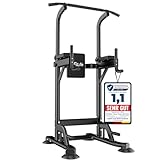 DH FitLife Power Tower Dip Station | Sport Geräte mit Klimmzugstange, Dip...