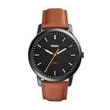 Fossil Herren Analog Quarz Uhr mit Leder Armband FS5305