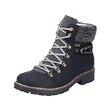 Rieker Damen Y9131 Schnürstiefel, Blau, 40 EU