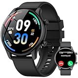 vamout Smartwatch Herren Damen Rund mit Telefonfunktion,1.39' HD Uhr,120+...