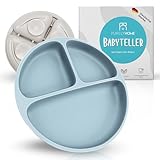 PurelyHome - Baby Teller mit Saugnapf - 2er Set Silikon Kinderteller - 100%...