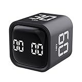 Digital Cube Timer, Schwerkraft-Timer, Drehbarer Pomodoro-Timer, Countdown...
