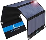 BigBlue 28W Tragbar Solar Ladegerät 2-Port USB(5V/4A insgesamt), IPX4,...