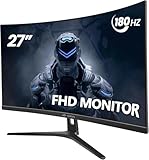 CRUA Gaming Monitor Curved Monitor - 27 Zoll FHD Curved Computer Monitor,...