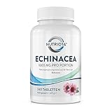 Natürliche Echinacea 500 mg | 240 hochkonzentrierte vegane Tabletten | Zur...