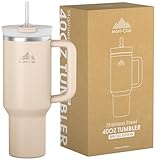 Tumbler 40oz - Trinkflasche mit Strohhalm 1.2L - Auslaufsicher Thermobecher...