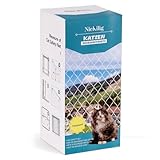 NieKilig Katzennetz für Balkon, 6x3m Katzengitter Fenster ohne Bohren,...