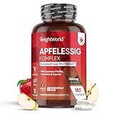 Apfelessig Kapseln - 1860mg Apfelessig Komplex mit Essigmutter & Probiotika...