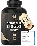 Schwarzer Knoblauch Extrakt (15:1) - 360 Kapseln (750mg) - 1500mg pro Tag -...