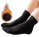 5 Paar Damen-Thermosocken aus Wolle für kaltes Wetter, dick und warm,...