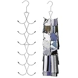 BelleVive Schalhalter mit 12 Fächern, Handtaschenhalter mit...