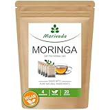 MoriVeda Moringa Oleifera Tee Herbal Kräutermischung, 20 Teebeutel, Tee...