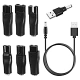7 PCS 5V USB Netzkabel Rasierer Kabel USB Adapter Set Ladekabel Adapter Set...