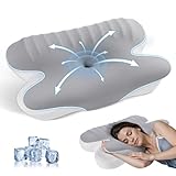 JINXIA Memory-Schaum-Kissen zum Schlafen, ergonomisches orthopädisches...