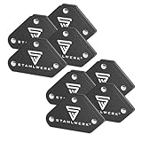 STAHLWERK 2 x 4er Set Magnet-Schweißwinkel 4 kg | 9 lbs praktischer...