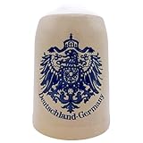 EVERSTYLE® Deutschland Bierkrug 0,5L – Handgefertigter Steinkrug mit...