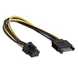 Bolwins K26S SATA auf 6 Pin PCI Express Stromkabel Adapter – 15cm...