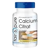 Fair & Pure Calciumcitrat mit 300mg Calcium pro Tablette, 180 Stück,...