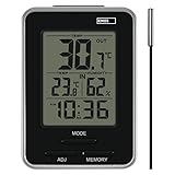 EMOS Digitales Thermometer mit Außensensor, Innen- und Außenthermometer...