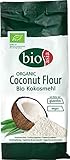 BIOASIA Bio Kokosmehl, glutenfreie Alternative zu Weizenmehl, Backzutat...