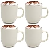 com-four® 4x Kaffeetasse XL - Kaffeebecher groß, im zeitlosen Design -...